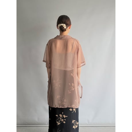 Brown sheer shirt