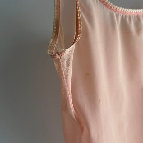 salmon pink sheer cami