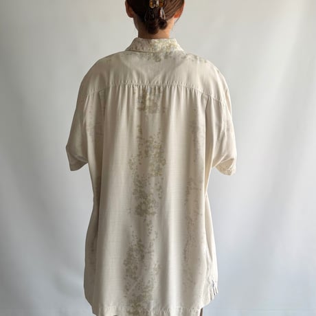 Floral silk shirt