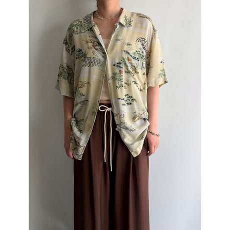 Landscape pattern shirt