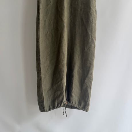 Hooded linen dress
