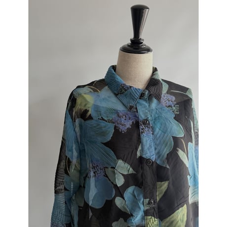 Floral sheer shirt