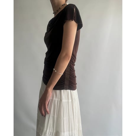 brown drape tops