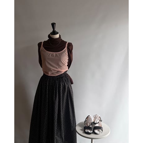 salmon pink sheer cami