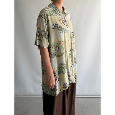 Landscape pattern shirt