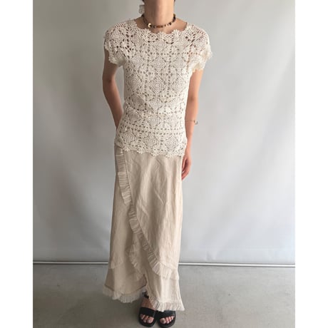 Lace Drawstring Top