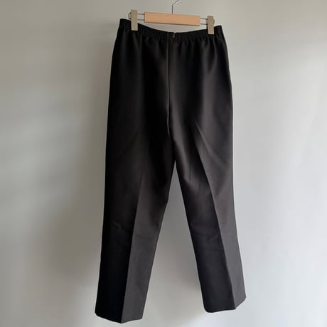 Black center press pants