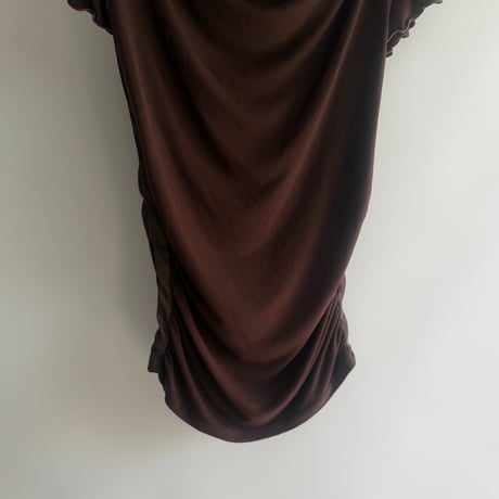brown drape tops