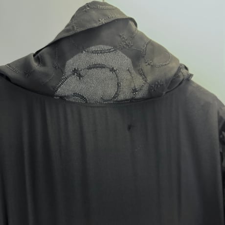 Round cape collar dress