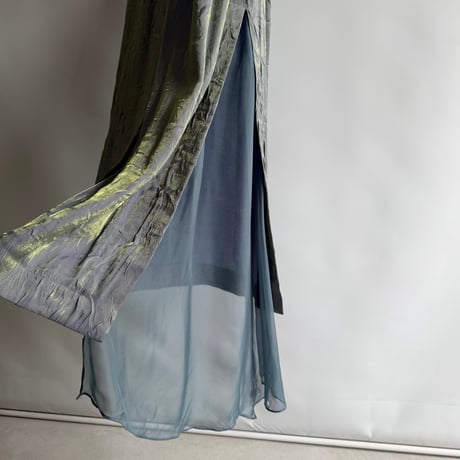 Lame sheer dress