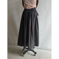 Black small flower pattern skirt