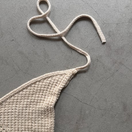 Cotton knit halter neck camisole