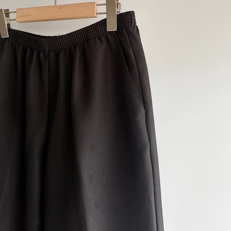 Black center press pants