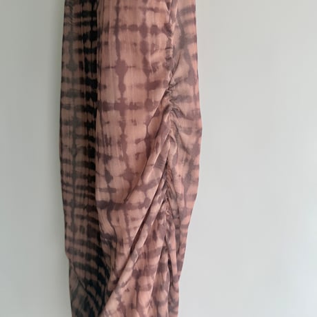 Tie-dye mesh dress