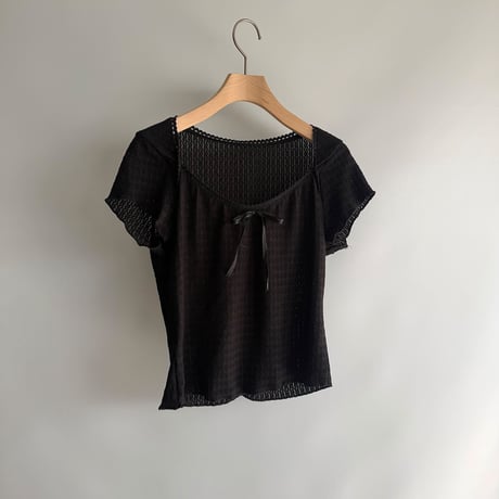 lace ribbon mini tops