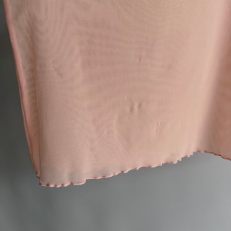salmon pink sheer cami