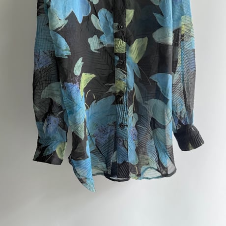 Floral sheer shirt