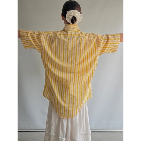 Mustard patterned shirt