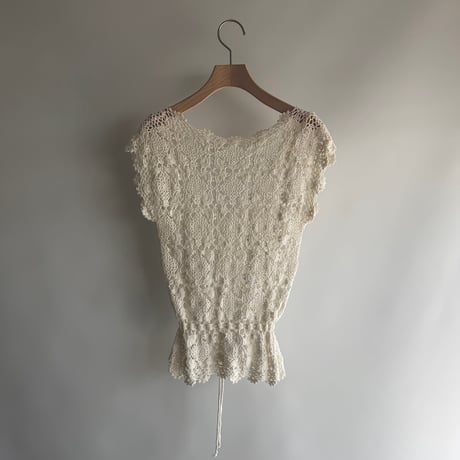 Lace Drawstring Top