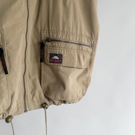 Beige utility vest