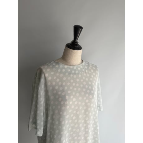 Mint dot sheer tops