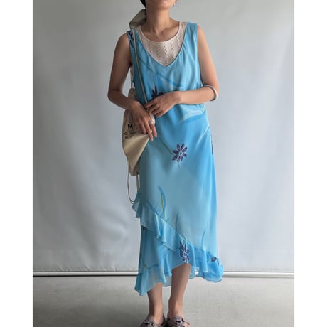 Water & flower dress