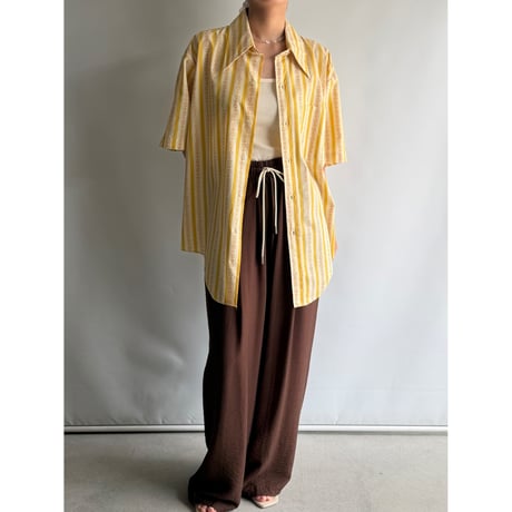 Mustard patterned shirt