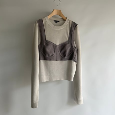 Bustier design sheer topt