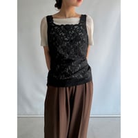 Black lace tank top