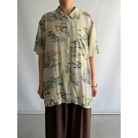 Landscape pattern shirt
