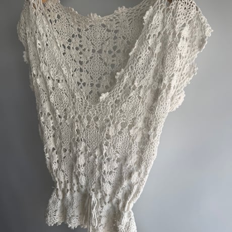 Lace Drawstring Top