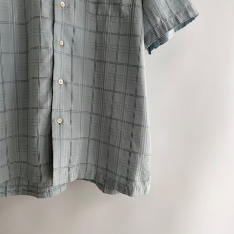 Ice blue check shirt