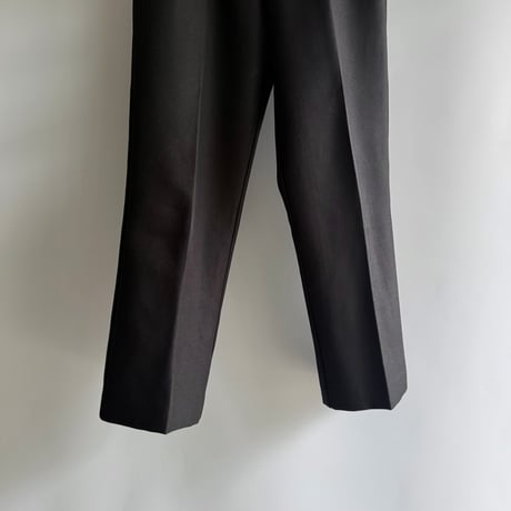 Black center press pants