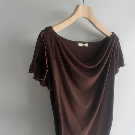 brown drape tops