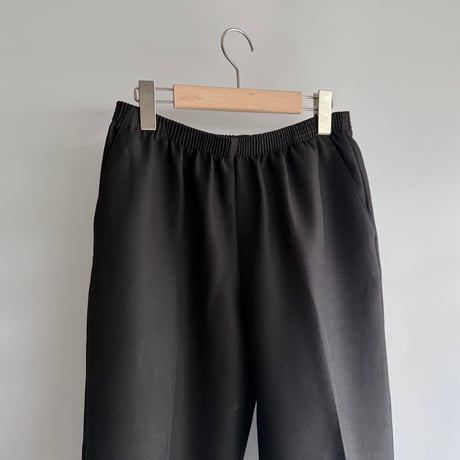 Black center press pants