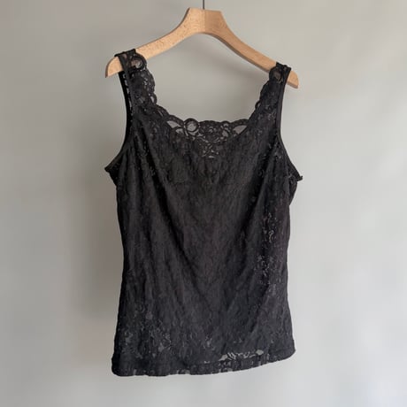 Black lace tank top
