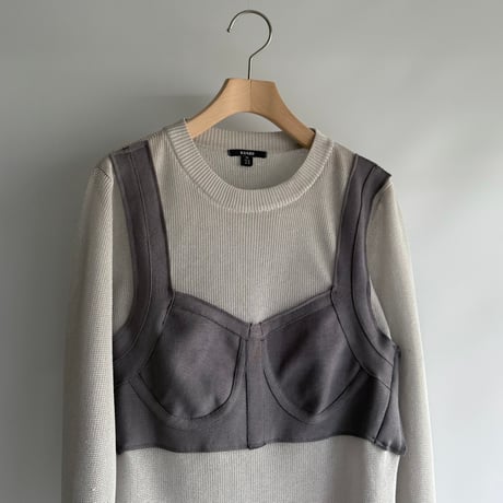 Bustier design sheer topt