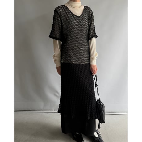 Openwork lace dress