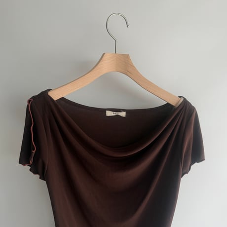brown drape tops