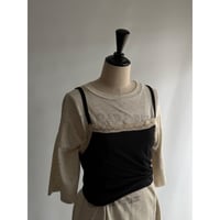 Lace front black cami