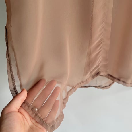 Brown sheer shirt