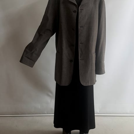 Oversize check jacket