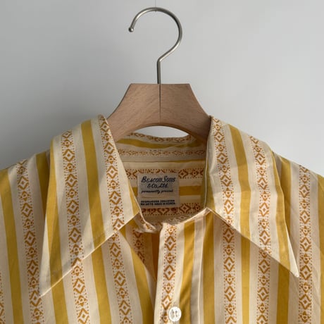 Mustard patterned shirt