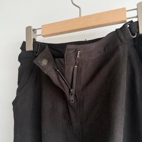 Black Faux Suede Pants