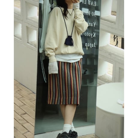 Multi-striped skirt
