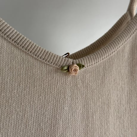 Rose knit camisole