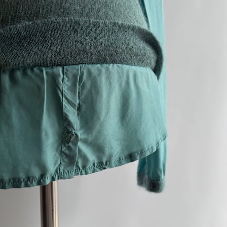 Emerald green layered style tops