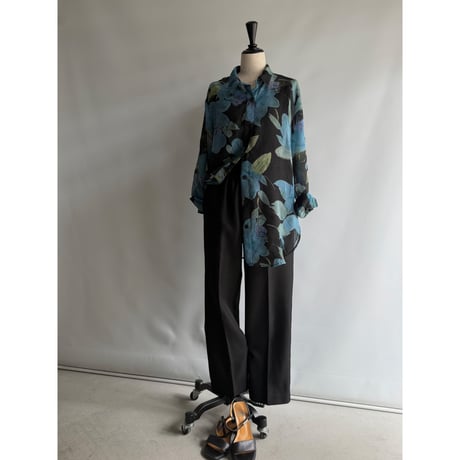 Floral sheer shirt