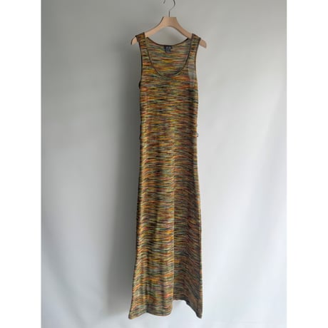 Mix color  knit one-piece