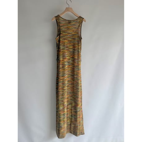 Mix color  knit one-piece